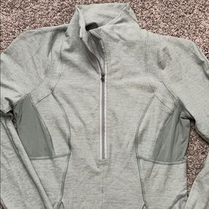 lululemon light sage quarter zip
